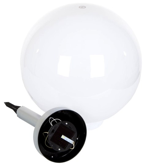 LAMPA SOLARNA KULA MLECZNA 30x62CM