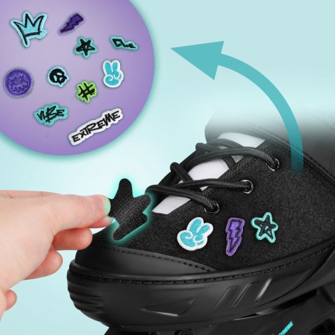 NA2053A ŁYŻWOROLKI VIBE TURKUSOWE ROZM. L(40-43) NILS EXTREME