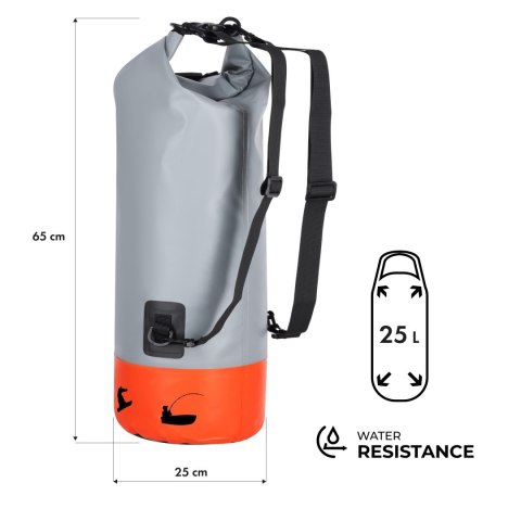 NC17108 PLECAK WODOODPORNY 25L POMARAŃCZOWY NILS CAMP