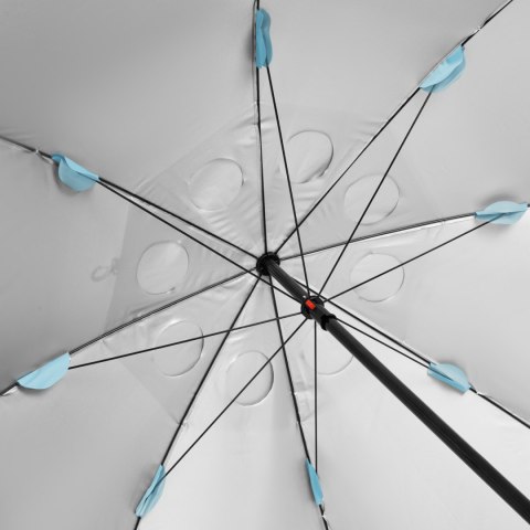NC17114 PARASOL/PARAWAN PLAŻOWY 2W1 XXL 240 CM NIEBIESKI NILS