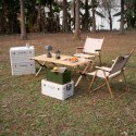 NCB4007 SKŁADANA SKRZYNIA KEMPINGOWA ZIELONA Z FUNKCJĄ STOŁU 2W1 NILS CAMP