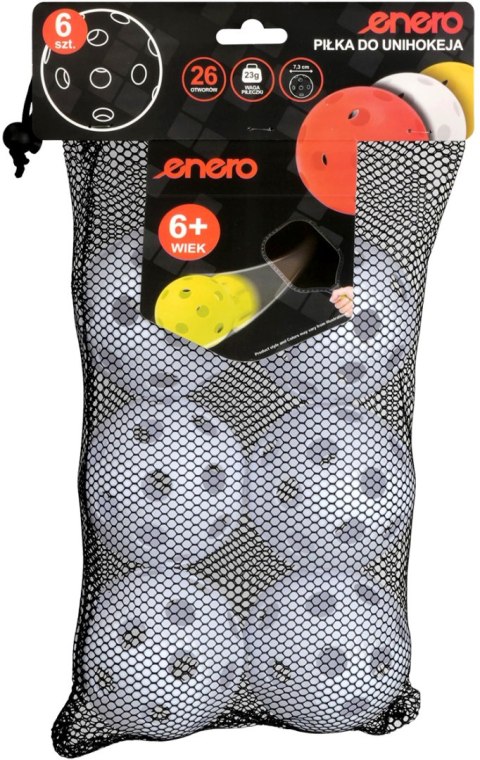 PIŁKA UNIHOC MECZOWA BIAŁA ENERO 6SZT