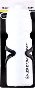 BIDON ROWEROWY DUNLOP 750ML Z KOSZYKIEM BIAŁY