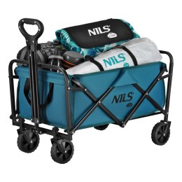 NC4306 WÓZEK TURYSTYCZNY SKŁADANY TURKUSOWY 70L NILS CAMP