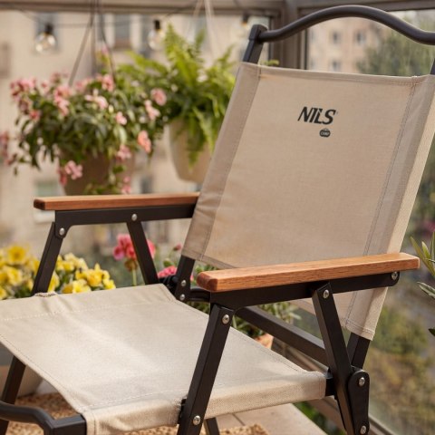 NC4307 KRZESŁO SKŁADANE BEŻOWE NILS CAMP