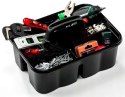 Organizer 3 częściowy z uchwytem 257x355x198 CZARNY