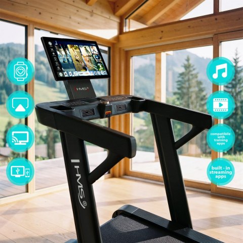 TERRUN475 BIEŻNIA TRENINGOWA Z DWUKIERUNKOWĄ REGULACJĄ KĄTA NACHYLENIA HMS