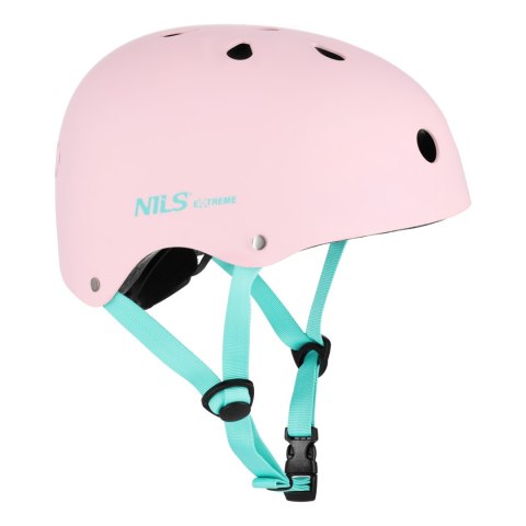 MTW001-1 KASK RÓŻOWY ROZM. S(52-56CM) NILS EXTREME