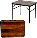 STOLIK TURYSTYCZNY SKŁADANY KEMPINGOWY 75X55X25-59CM DREWNO