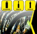 POMPKA WARSZTATOWO ROWEROWA DUNLOP 230Psi (16Bar) Z MANOMETREM SZARA