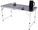 STOLIK TURYSTYCZNY SKŁADANY KEMPINGOWY 120X60X70/62/55CM SZARY