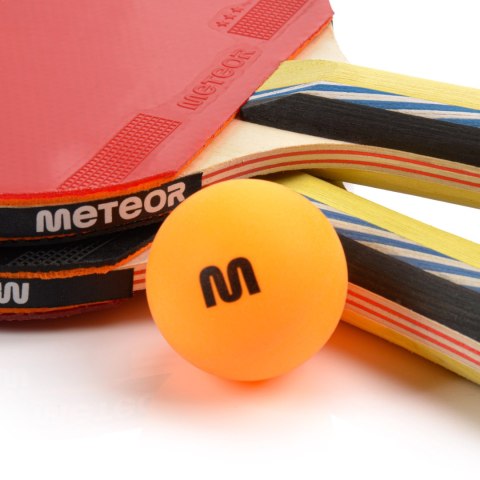 Zestaw do tenisa stołowego Meteor 2 rakietki Mistral 3*/3 piłeczki