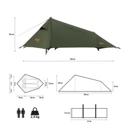 NC2502 NAMIOT ULTRA LIGHT SKYAIR 2 ZIELONY NILS CAMP
