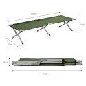 NC2756 ŁÓŻKO POLOWE SKŁADANE ZIELONE 200 CM NILS CAMP