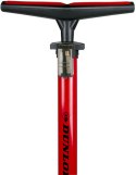 POMPKA WARSZTATOWO ROWEROWA DUNLOP 230 PSI (16Bar) Z MANOMETREM CZERWONY