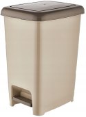Pojemnik z pedałem SLIM 60 L 490x356x632 mm Kolor: Brązowy