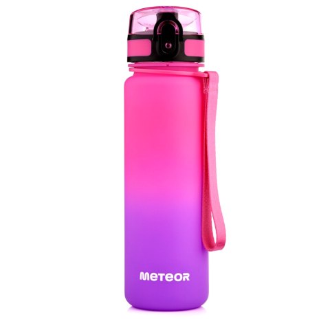 Bidon sportowy Meteor 500 ml różowy/fioletowy