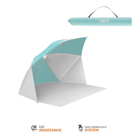 NC4803 PARASOL - PARAWAN PLAŻOWY 2 W 1 NILS