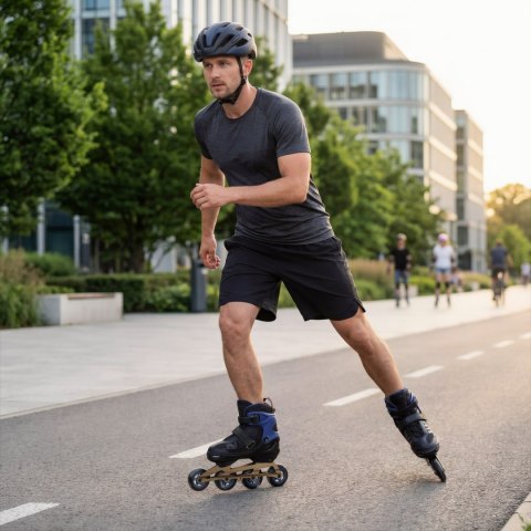 NA684 ŁYŻWOROLKI VELTO GRANATOWE ROZM. M(35-38) NILS EXTREME