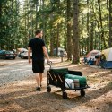 NC2608 WÓZEK TURYSTYCZNY SKŁADANY CZARNO-POMARAŃCZOWY 100L NILS CAMP