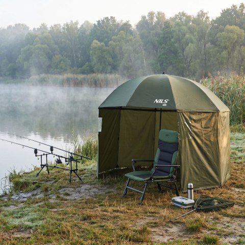 NC2702 KRZESŁO WĘDKARSKIE ZIELONO-CZARNE NILS CAMP