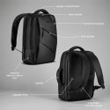 NC4502 PLECAK NA LAPTOP Z USB CZARNY NILS