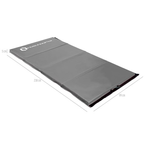 MGS01 MATERAC GIMNASTYCZNY SKŁADANY 2400x1200 MM GRAY HMS PREMIUM